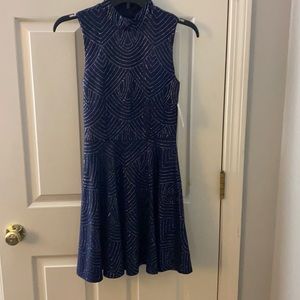Sparkly navy blue cocktail dress